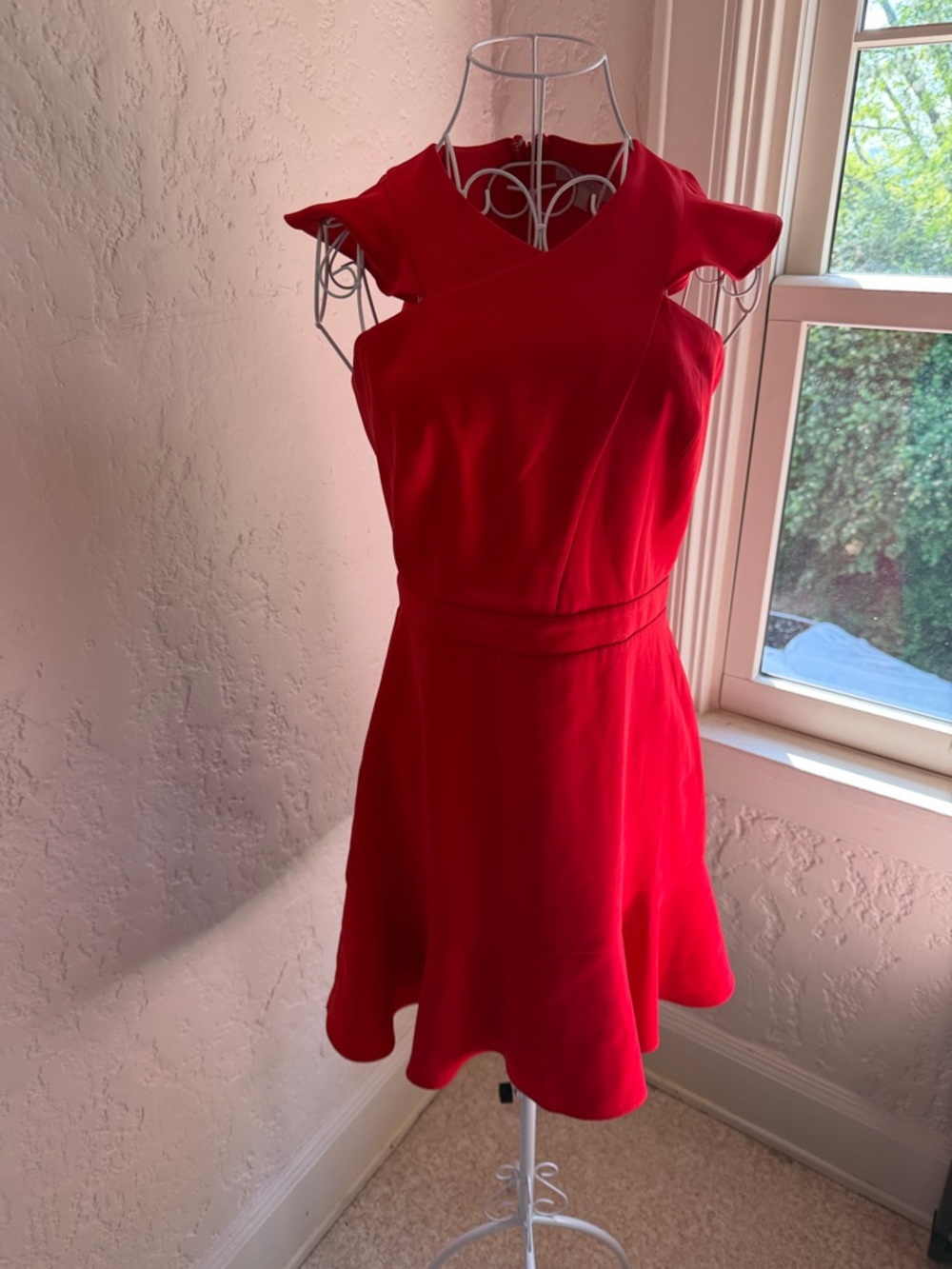 Chelsea28 Red Fit-and-Flare Mini Dress